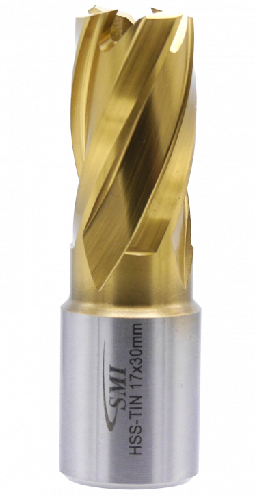 SMI HSS TIN Kernbohrer 17 mm Drm. 19 mm Weldon Aufnahme