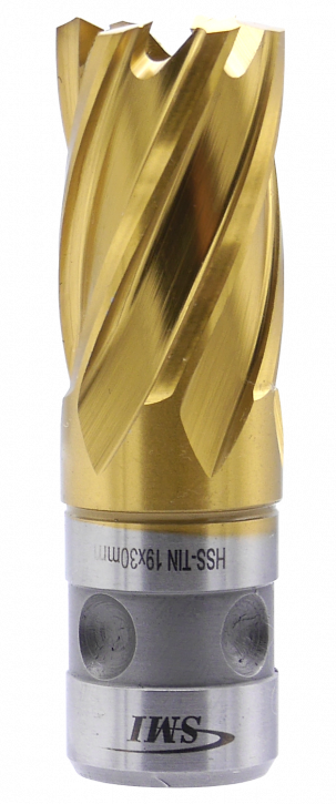SMI HSS TIN Kernbohrer 19 mm Drm. Fein Quick-In Schaft
