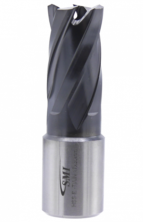 SMI HSS TiAlN Kernbohrer 17 mm Drm. 19 mm Weldon Aufnahme SMI HSS TiAlN Kernbohrer 17 mm Drm. 19 mm Weldon Aufnahme