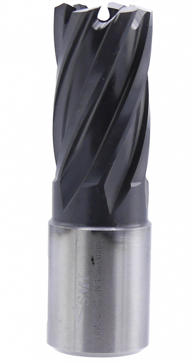 SMI HSS TiAlN Kernbohrer 18 mm Drm. 19 mm Weldon Aufnahme SMI HSS TiAlN Kernbohrer 18 mm Drm. 19 mm Weldon Aufnahme