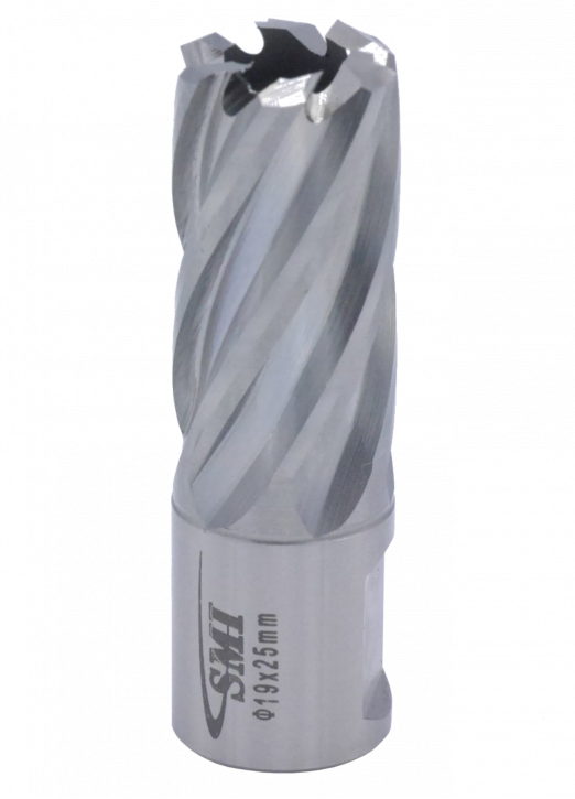 Kernbohrer für Metall Drm. 19 mm Aufnahme Weldon 19 mm