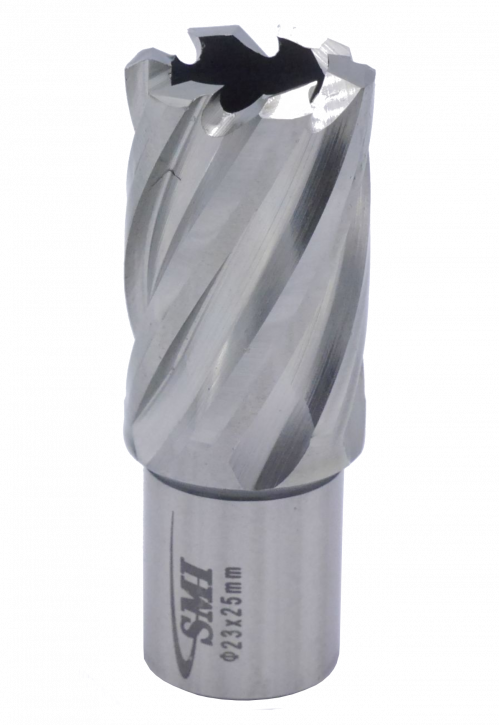 Kernbohrer für Metall Drm. 23 mm Aufnahme Weldon 19 mm