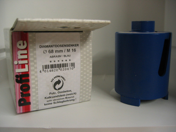 ProfiTech Profi Line Diamantbohrkrone 68 mm Blau ProfiTech Profi Line Diamantbohrkrone 68 mm Blau
