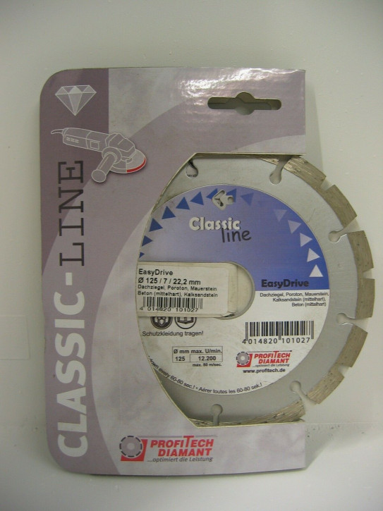 ProfiTech Classic Line EasyDrive 125x22,2 mm Diamanttrennscheibe ProfiTech Classic Line EasyDrive 125x22,2 mm Diamanttrennscheibe