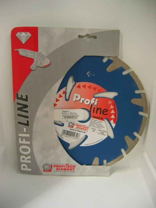 ProfiTech Profi Line Speed K 230x22,2 mm Diamanttrennscheibe ProfiTech Profi Line Speed K 230x22,2 mm Diamanttrennscheibe