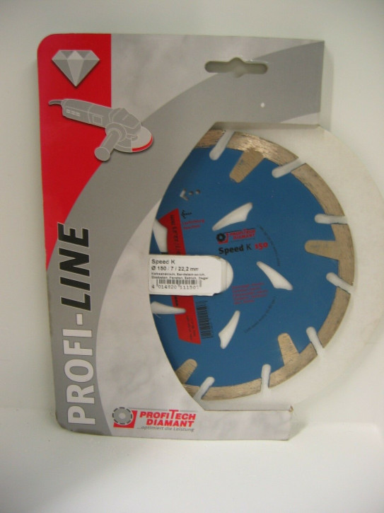 ProfiTech Profi Line Speed K 150x22,2 mm Diamanttrennscheibe ProfiTech Profi Line Speed K 150x22,2 mm Diamanttrennscheibe