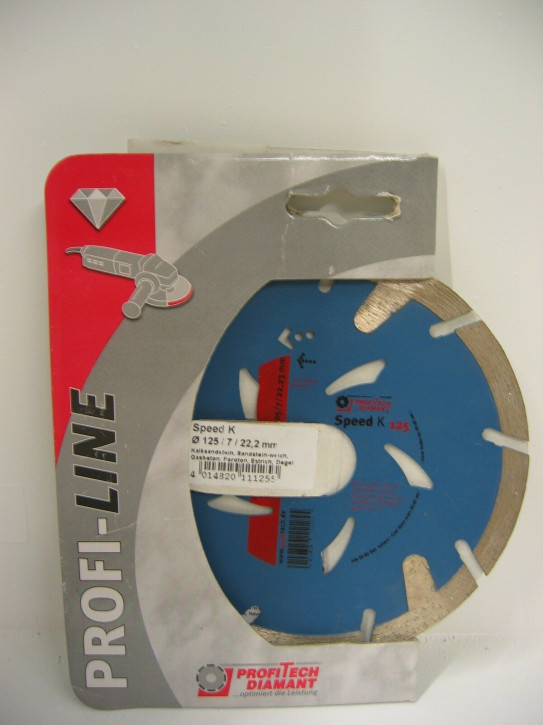 ProfiTech Profi Line Speed K 125x22,2 mm Diamanttrennscheibe ProfiTech Profi Line Speed K 125x22,2 mm Diamanttrennscheibe
