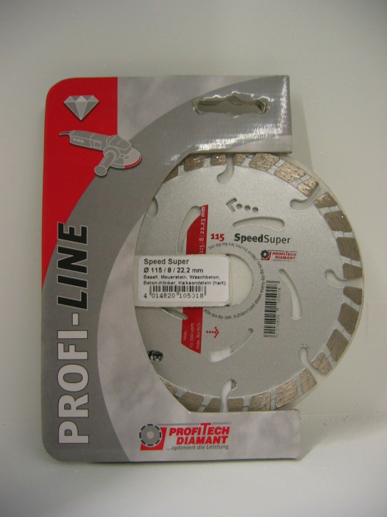 ProfiTech Profi Line Speed Super 115x22,2 mm Diamanttrennscheibe ProfiTech Profi Line Speed Super 115x22,2 mm Diamanttrennscheibe