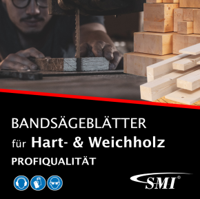 Holz-Bandsägeblatt 1790 x 6 x 0,65 mm 6 ZpZ 3er-Set